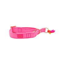 Zugstopp Halsband "FeelGood" NeonPink