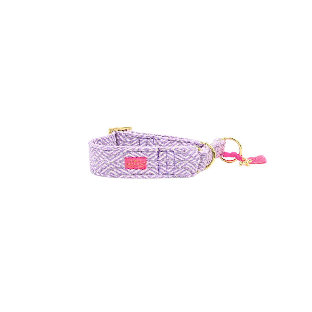 Zugstopp Halsband "Relax" Lavendel