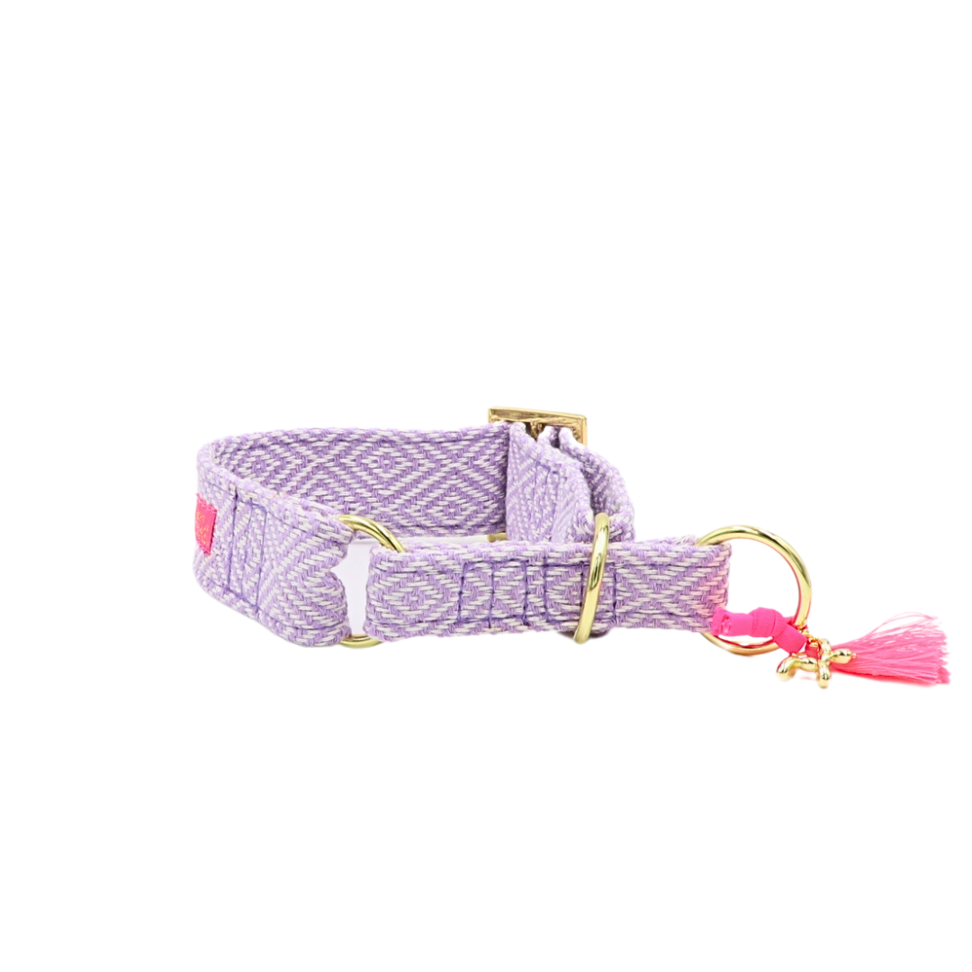 Zugstopp Halsband "Relax" Lavendel