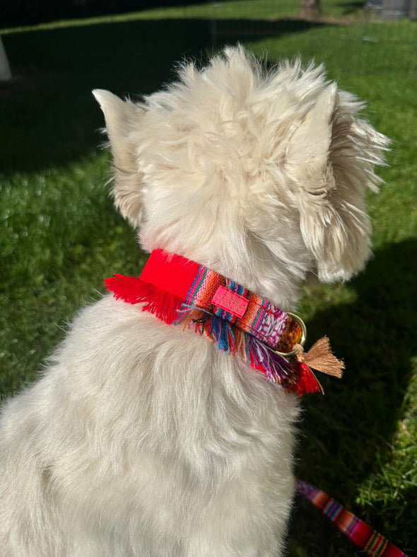 Halsband "LaaBoheme" Red Fringe