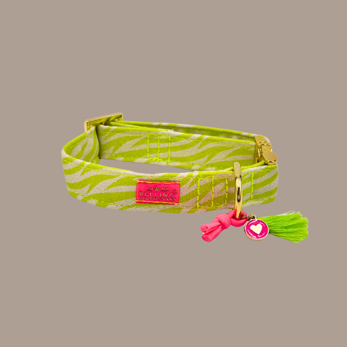 Halsband "Stripe Society" Lime