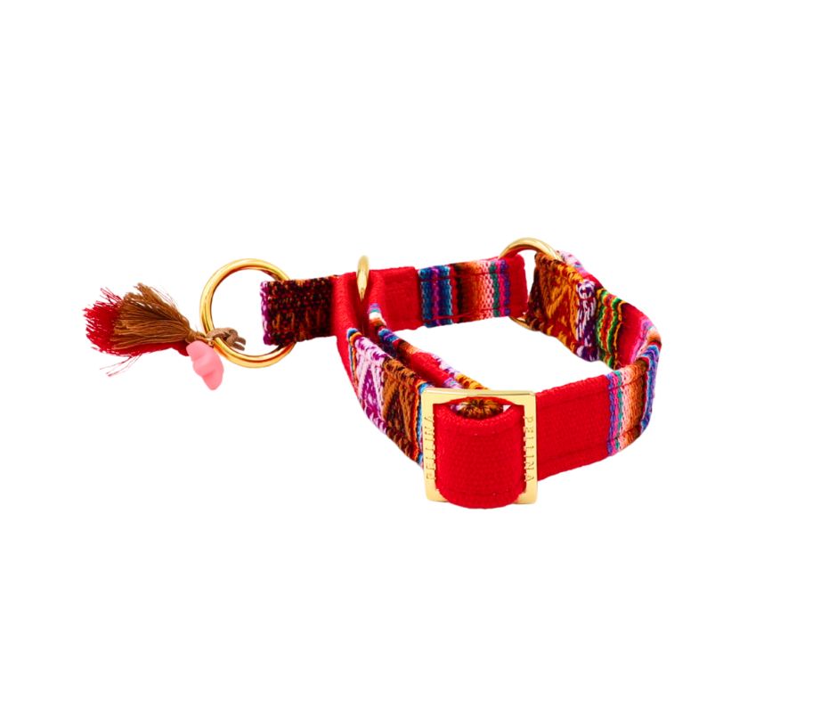 Zugstopp Halsband "LaaBoheme“ Red