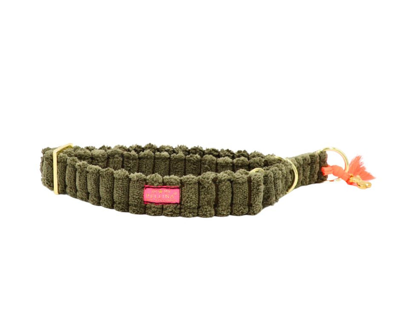 Zugstopp Halsband "Couchy“ Khaki