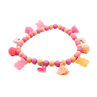 Dog jewelry necklace “Sugar Bear Pink”