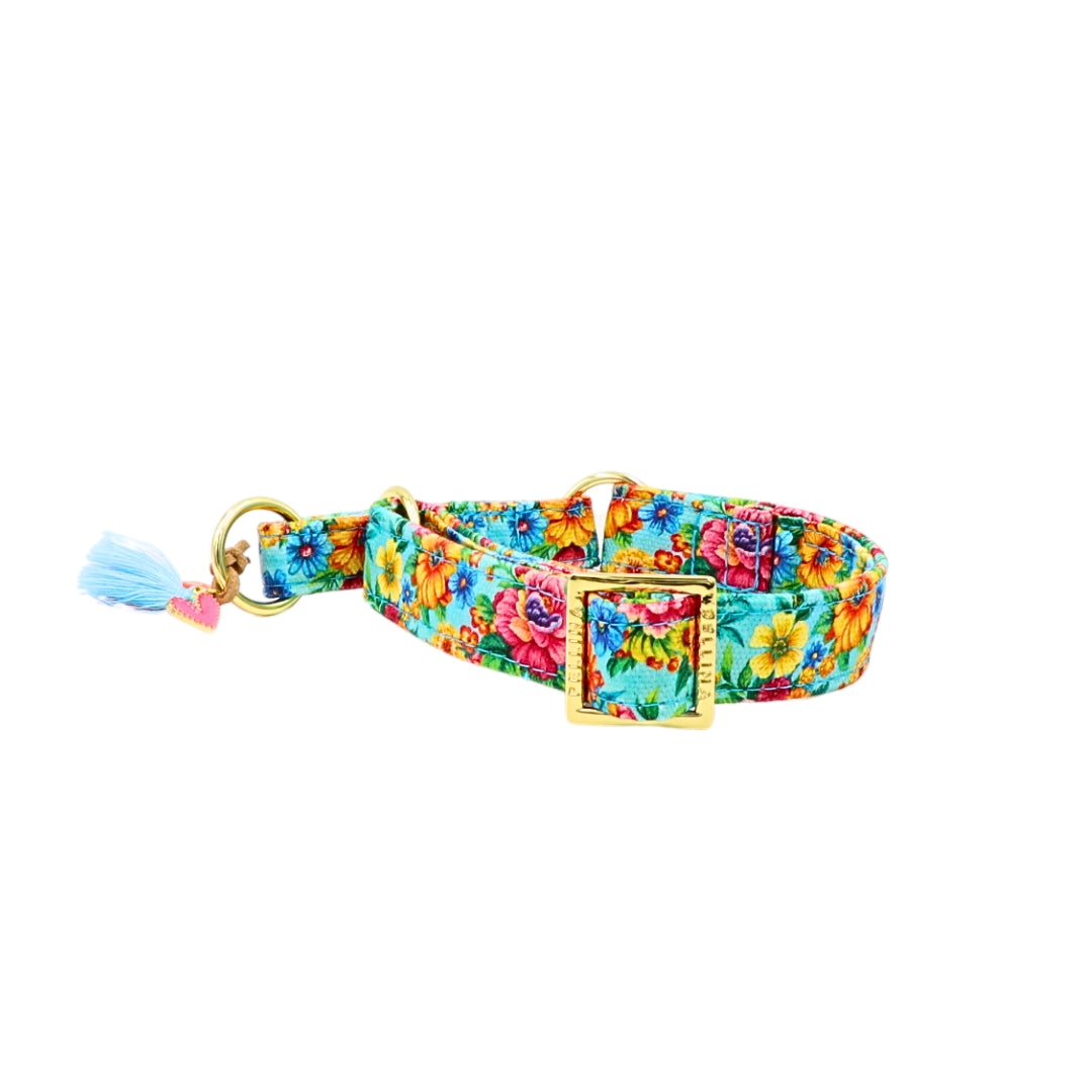 Zugstopp Halsband "Ibiza Flower"