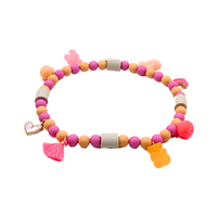 Dog jewelry necklace “Sugar Bear Pink”