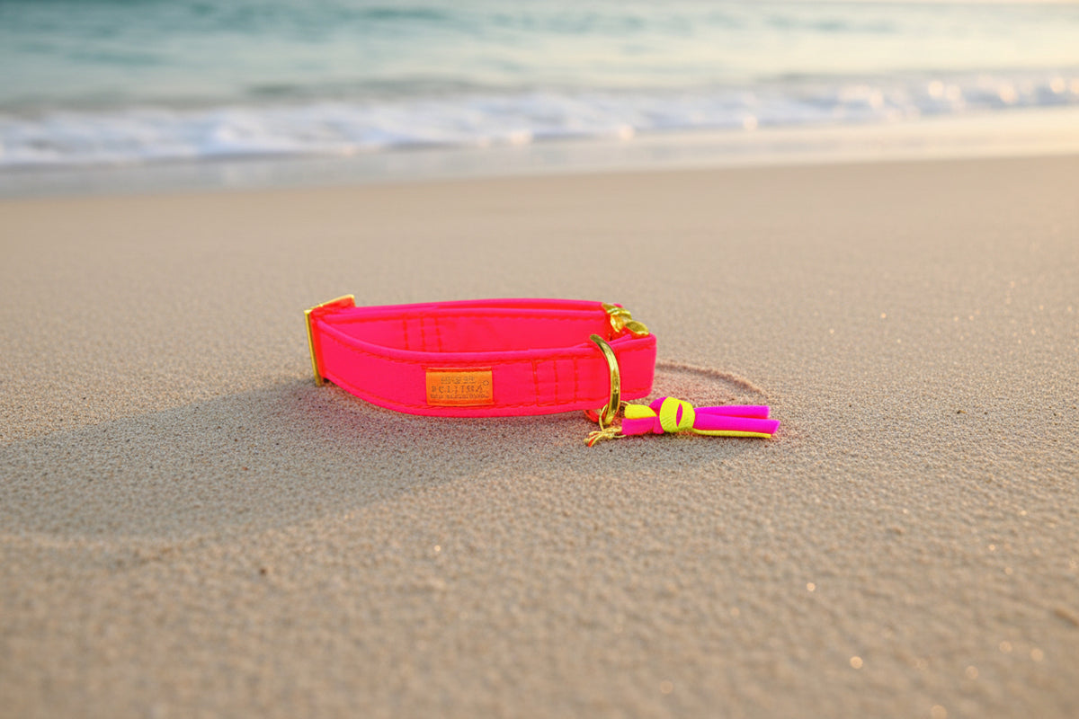 Collier « FeelGood » orange fluo