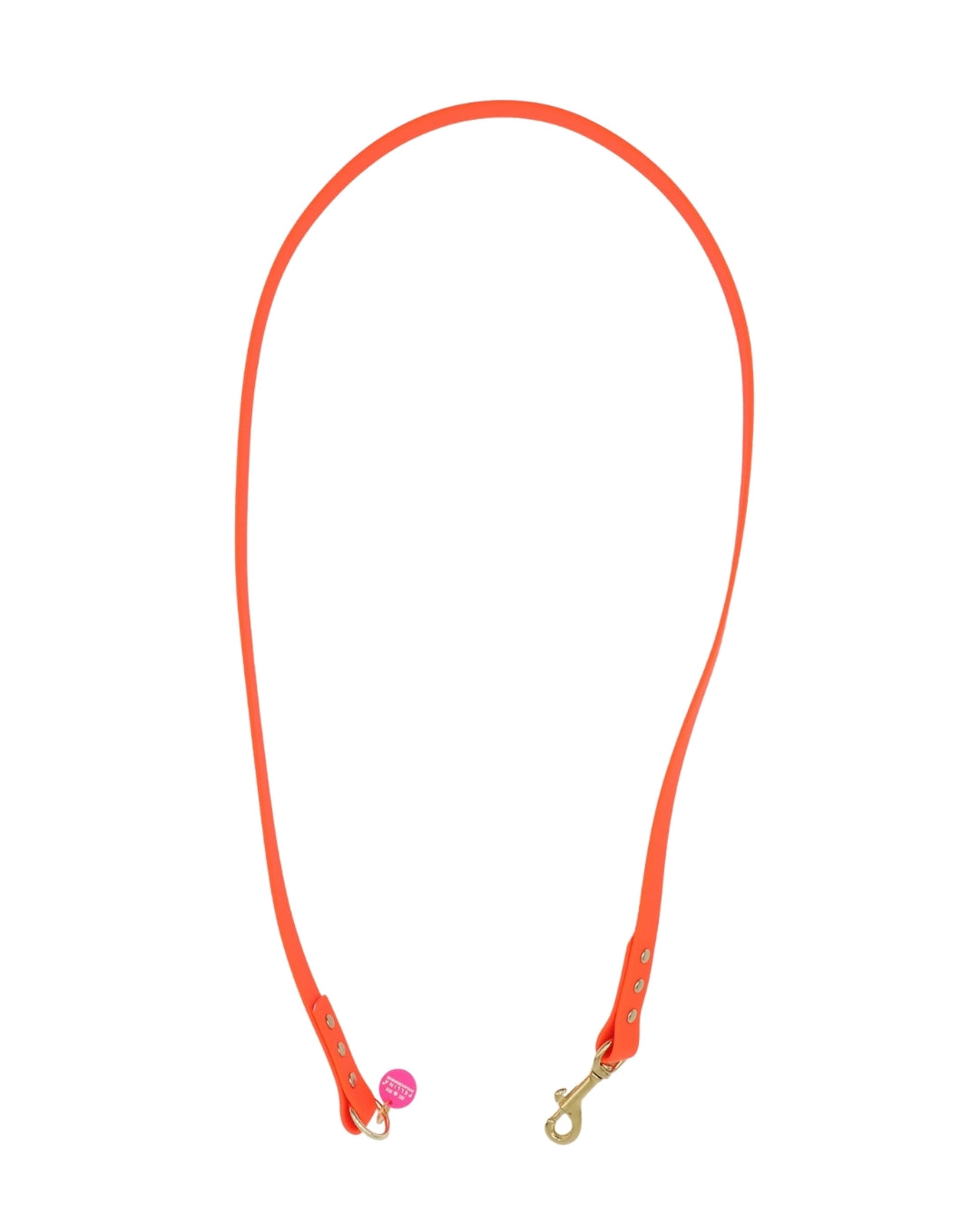 Wasserabweisende Leine "Mix&Style “ Neonorange