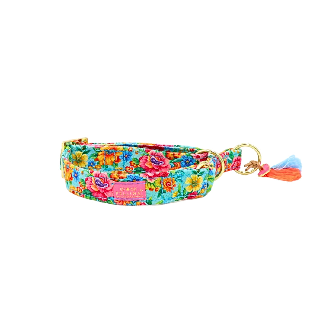 Zugstopp Halsband "Ibiza Flower"