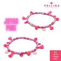 Dog jewelry necklace “Yojas Pink”