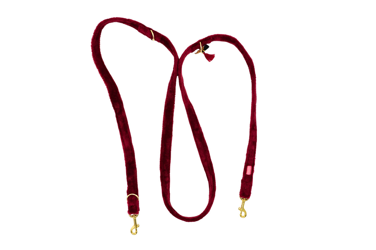 Leine "Cashmere Dark Red"