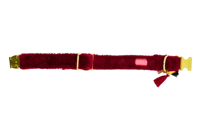 Halsband "Cashmere Dark Red"