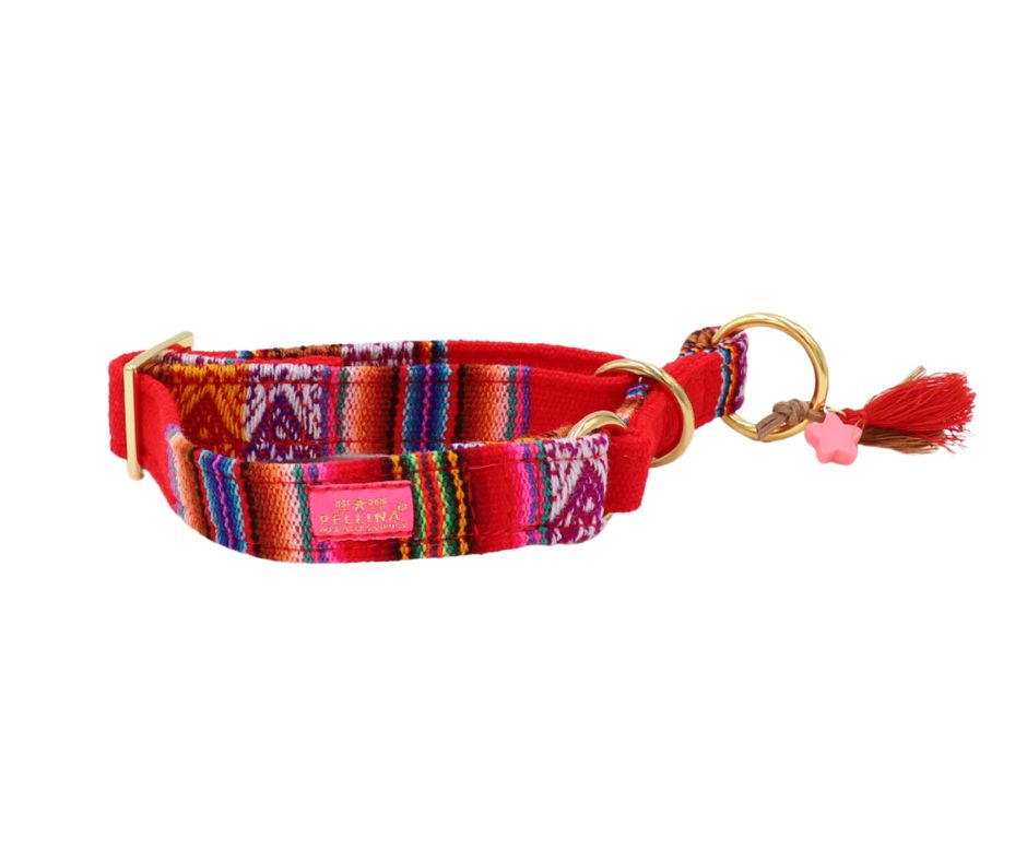 Zugstopp Halsband "LaaBoheme“ Red