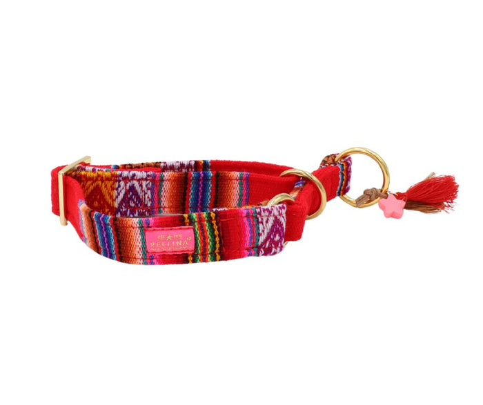 Zugstopp Halsband "LaaBoheme“ Red