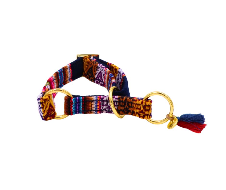 Zugstopp Halsband "LaaBoheme“ Darkblue