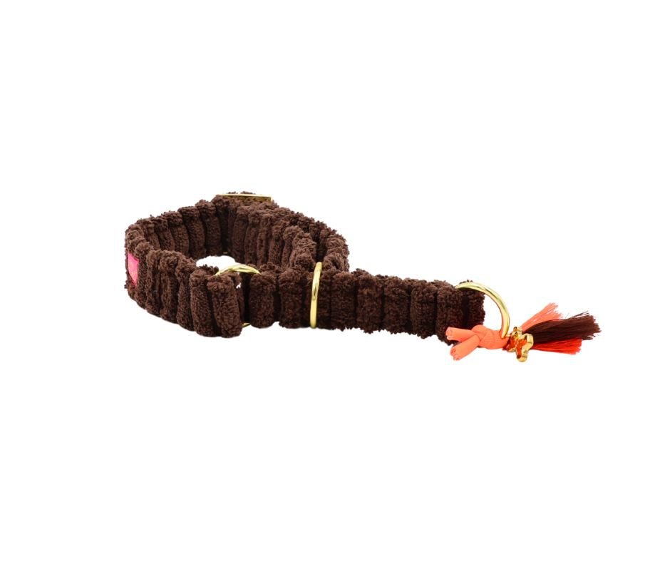 Zugstopp Halsband "Couchy“ Brown