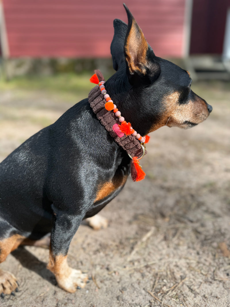 Hunde Schmuckkette „Couchy“ Brown