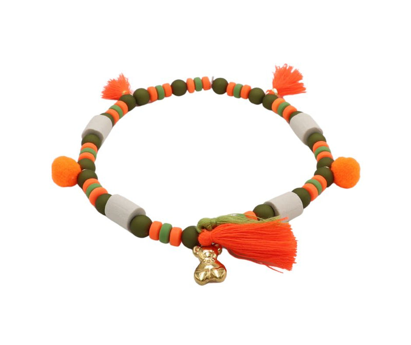 Hunde Schmuckkette „Couchy“ Khaki