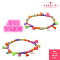 Dog jewelry necklace “Yojas Rainbow”