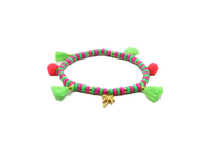 Dog jewelry necklace “FeelGood” PinkGreen