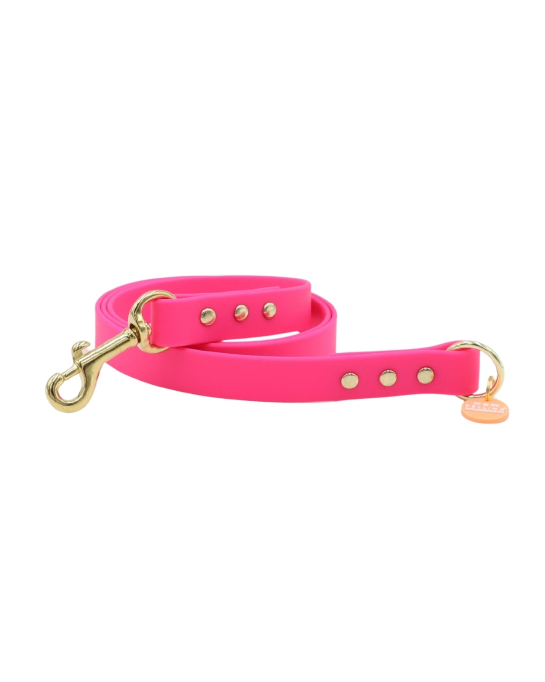 Wasserabweisende Leine "Mix&Style “ Neonpink