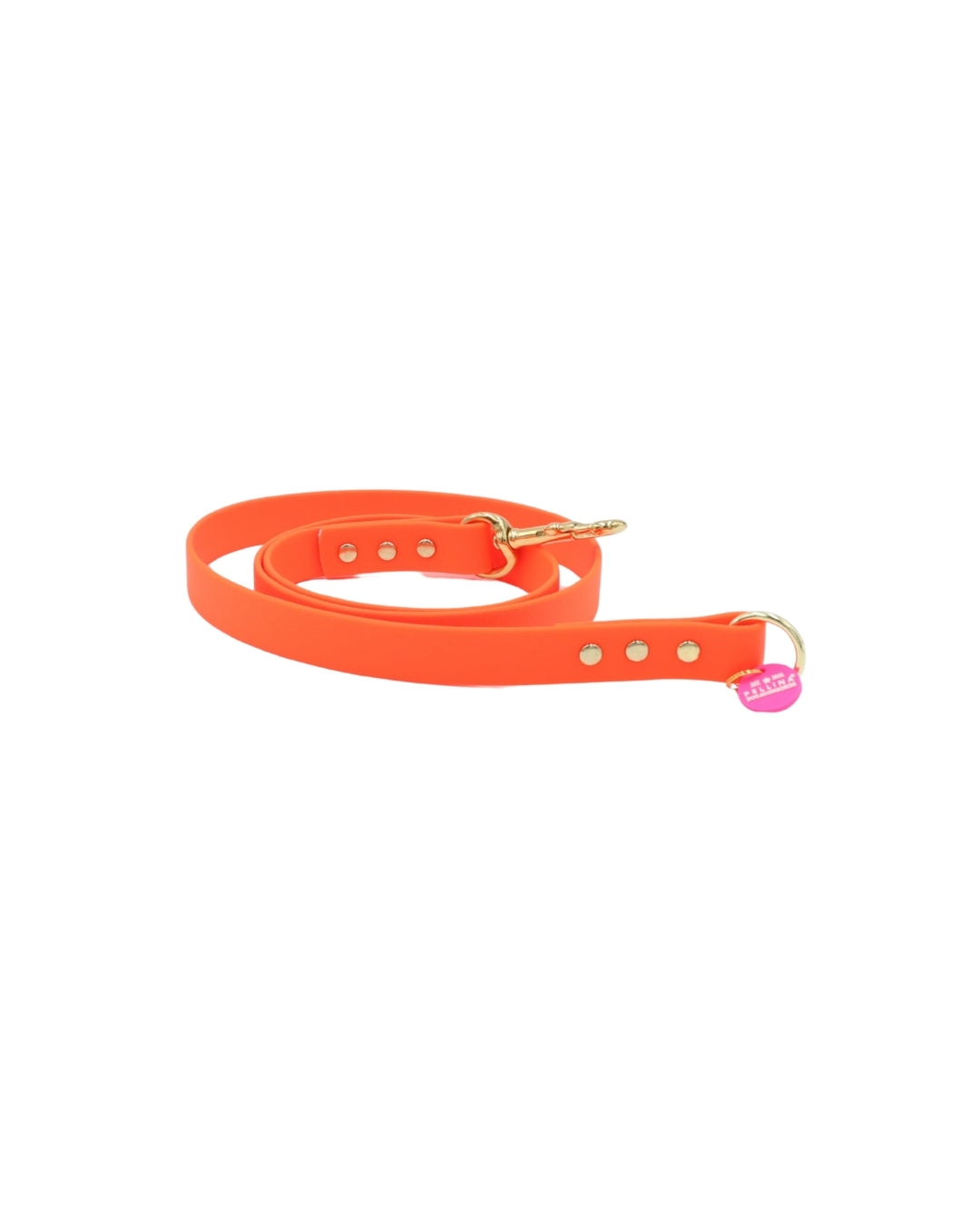 Wasserabweisende Leine "Mix&Style “ Neonorange