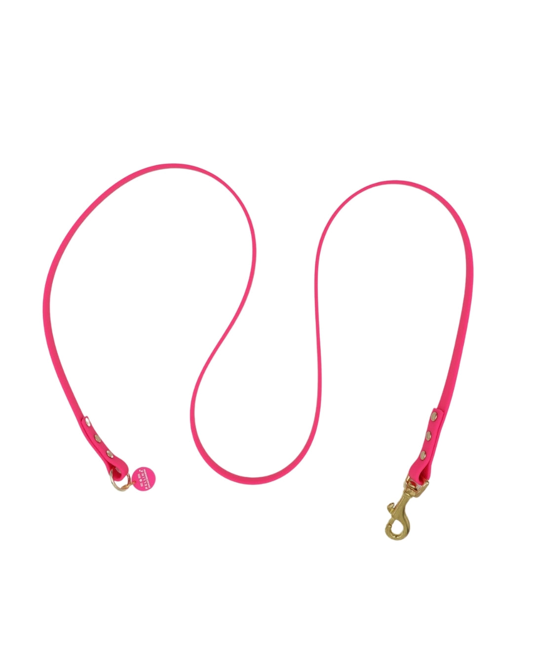 Wasserabweisende Leine "Mix&Style “ Neonpink