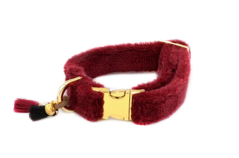 Halsband "Cashmere Dark Red"