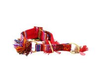 Zugstopp Halsband "LaaBoheme“ Red Fringe