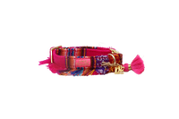 Halsband "LaaBoheme" Fuchsia Fringe