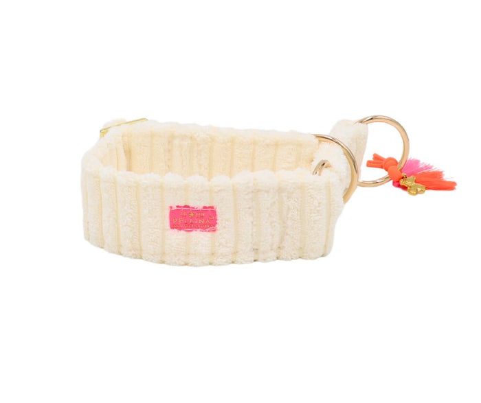 Zugstopp Halsband "Couchy“ White