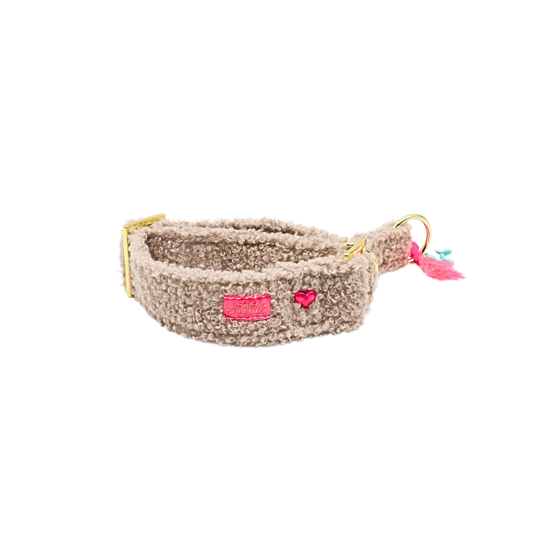 Zugstopp Halsband "CosyLove Beige“