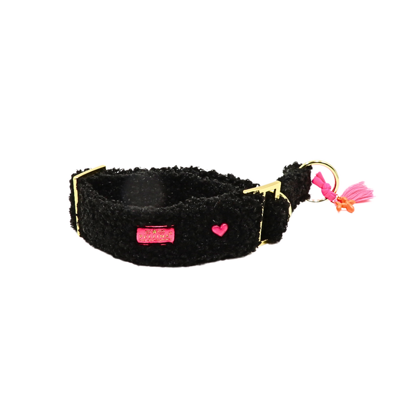 Zugstopp Halsband "CosyLove Black“