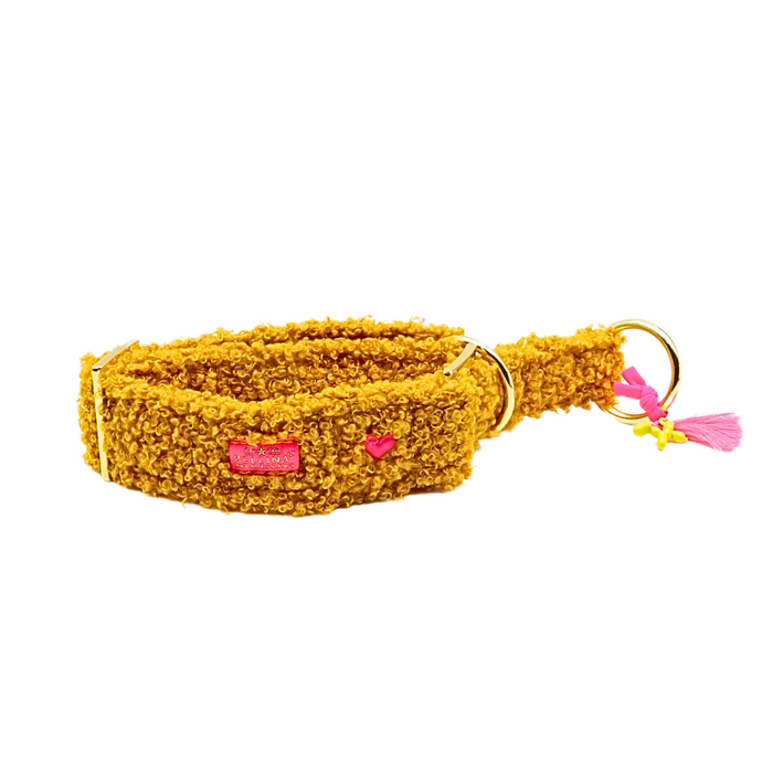 Zugstopp Halsband "CosyLove Mustard“