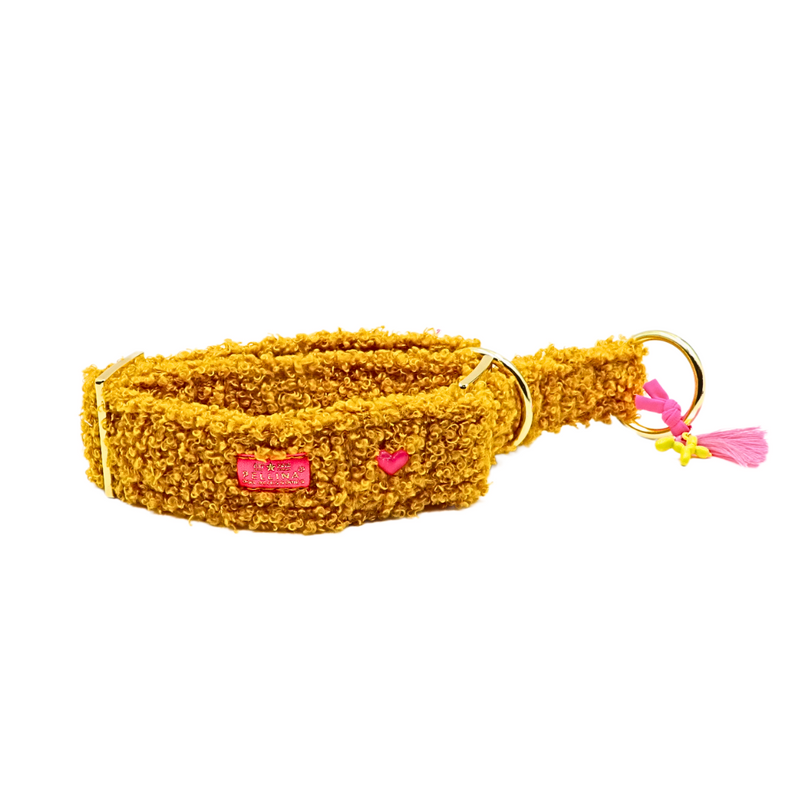 Zugstopp Halsband "CosyLove Mustard“