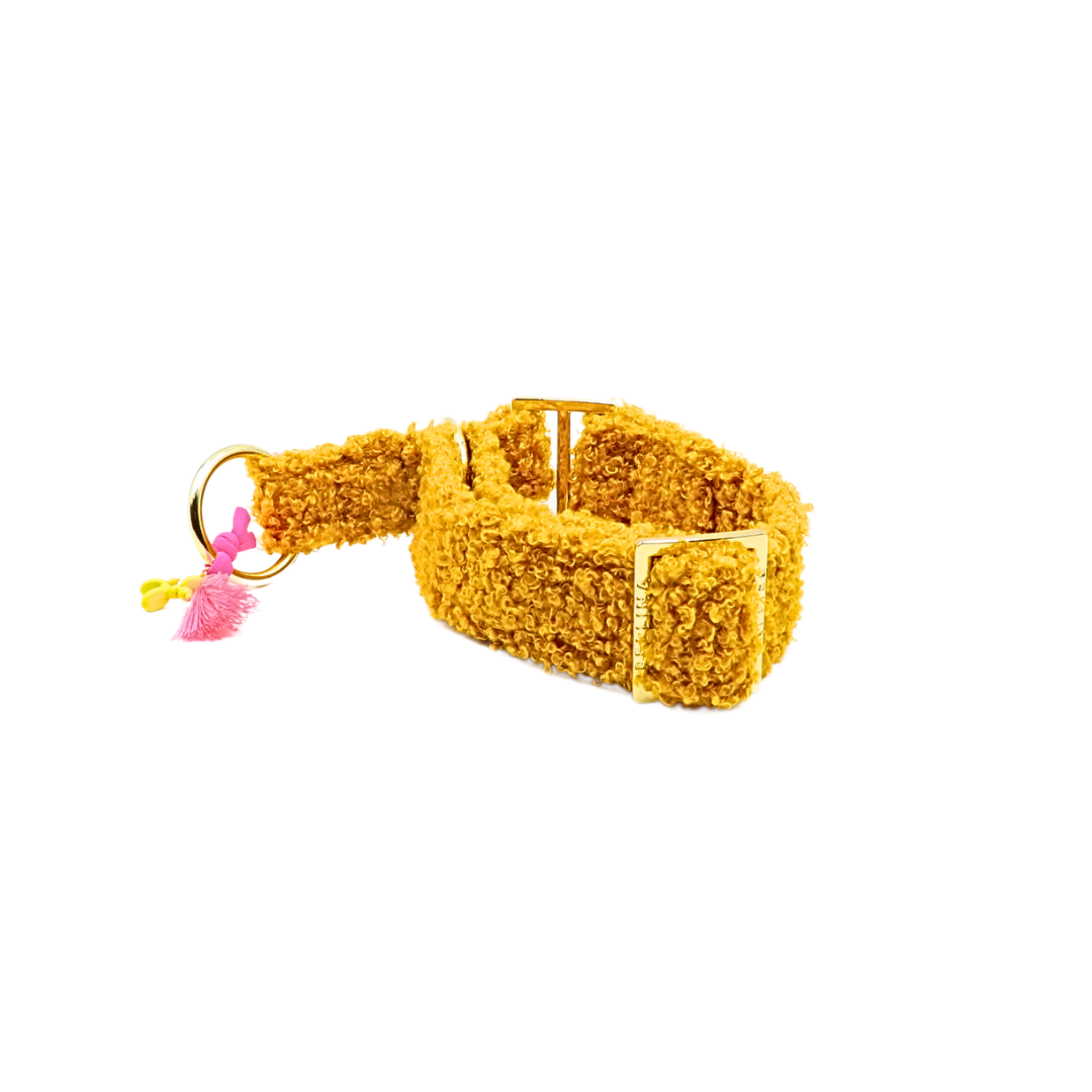 Zugstopp Halsband "CosyLove Mustard“