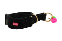 Zugstopp Halsband "Cashmere Black“